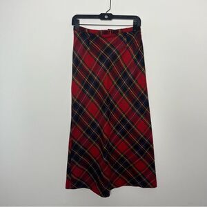 Vintage CC Hughes Plaid A-line Skirt 8